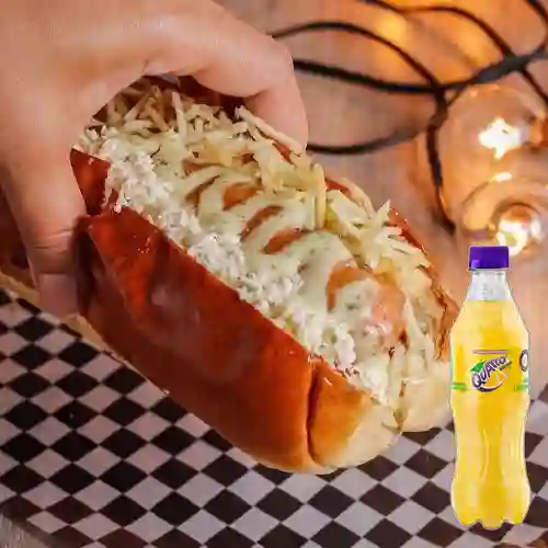 Combo Perro Caliente Tradicional +Quatro Orig 400ML