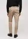 Pantalón Prato Beige Talla 38 Hombre Mango