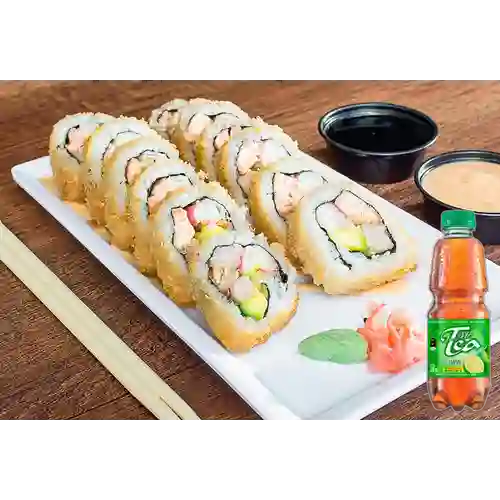 Combo Sushi Masu Tempura + Mr Tea Limón 400 ml