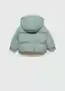 Abrigo Anorak Elisa Verde Pastel Talla 66 Niñas Mango