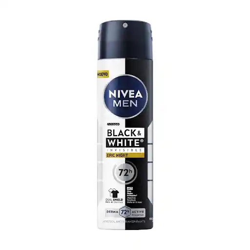 Desodorante Nivea Deo Blackwhite Invisible Epic Night Male Spray Tubo