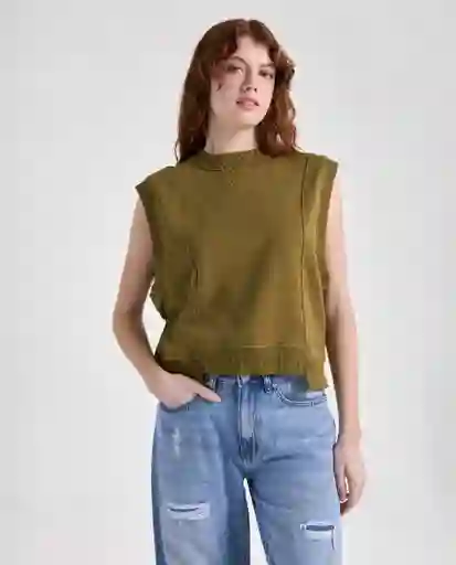 Chaleco Mujer Verde Talla M 699G005_VER180627 Americanino