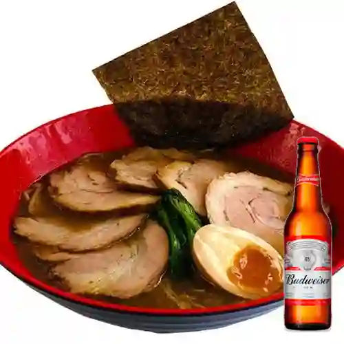 Combo Chashu Ramen + Budweiser 250 ml