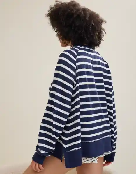 Buzo Aerie Azul Talla: SMALL 3592410 American Eagle