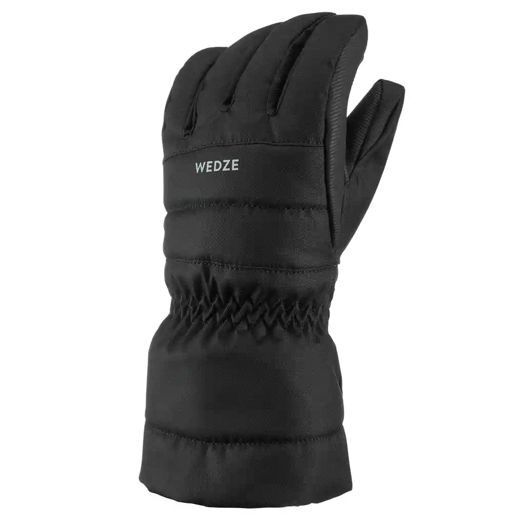 Guantes Térmicos e Impermeables de Esquí Para Niños Wedze Negro