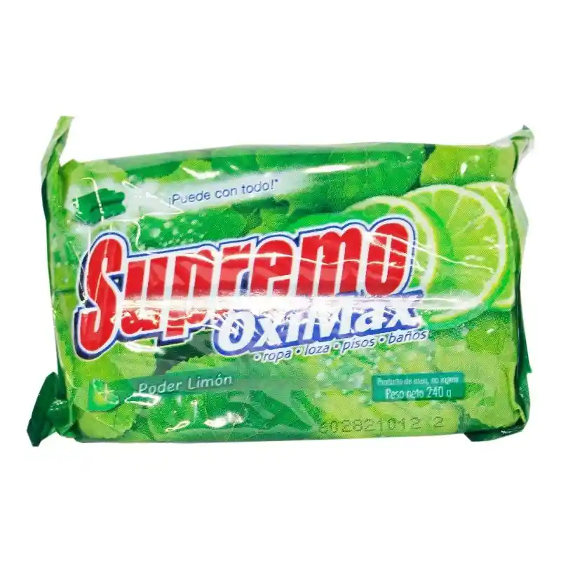 Supremo Jabón Oxy Max Poder Limón en Barra