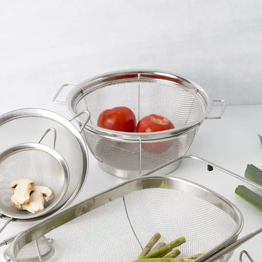 Ambiente Gourmet Colador Canasta en Acero Inoxidable 25 cm