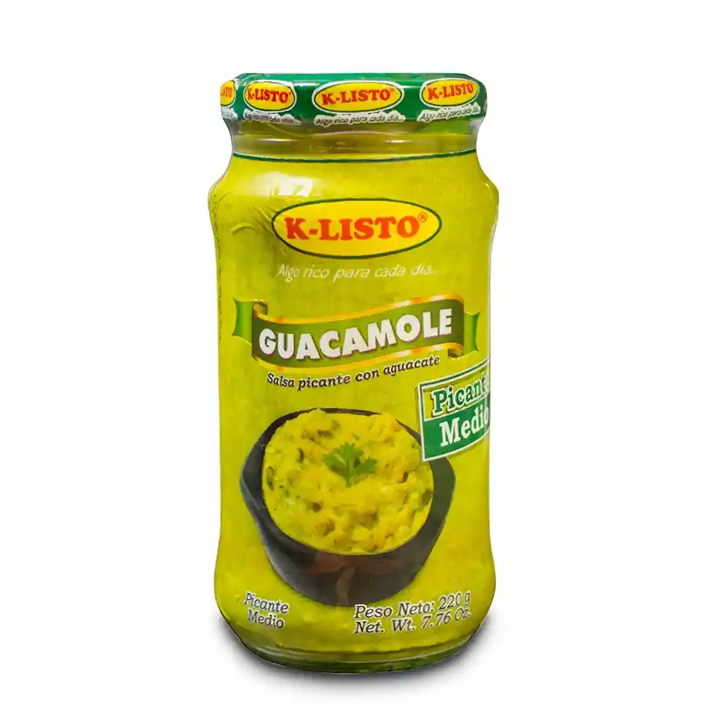 K-Listo Salsa Picante con Aguacate Guacamole