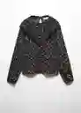 Camiseta Jennifer Negro Talla 12 Niña Mango