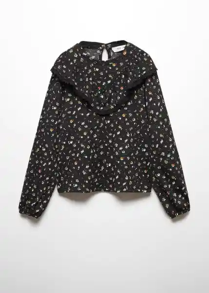 Camiseta Jennifer Negro Talla 12 Niña Mango