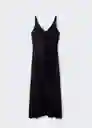 Vestido Cali3 Negro Talla 27 Mujer Mango