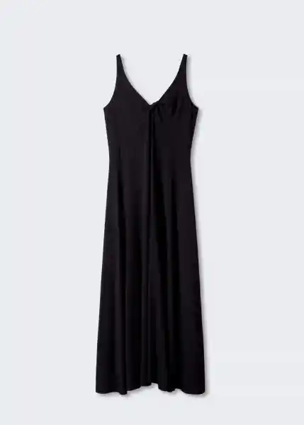 Vestido Cali3 Negro Talla 27 Mujer Mango