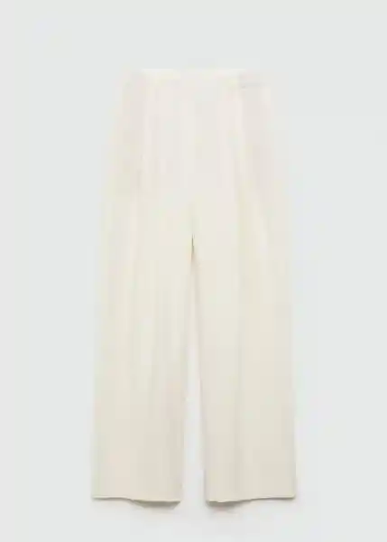 Pantalón Peach Blanco Talla 32 Mujer Mango