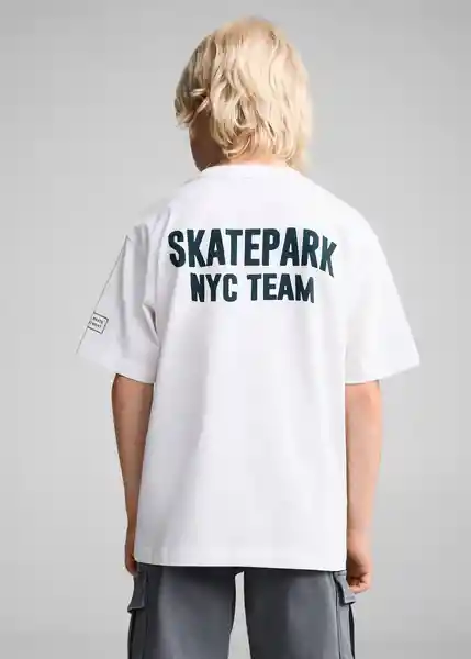 Camiseta Team Off White Talla 08 Niños Mango