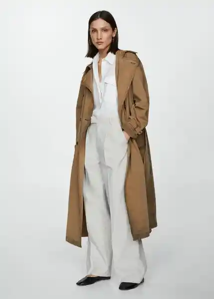 Camisa Pacha Blanco Talla XS  Mujer Mango
