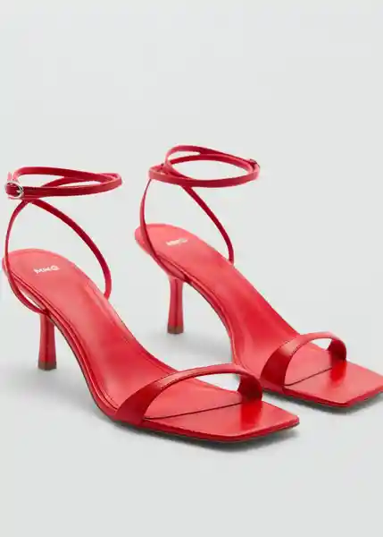 Sandalias Pauli Rojo Talla 39 Mujer Mango