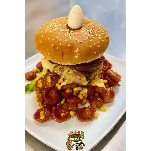 Hamburguesa Ranchera + Papa y Gaseosa