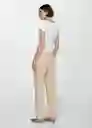 Pantalón Suki Arena Talla L Mujer Mango