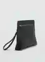 Bolso Pochet Negro Talla 99 Hombre Mango