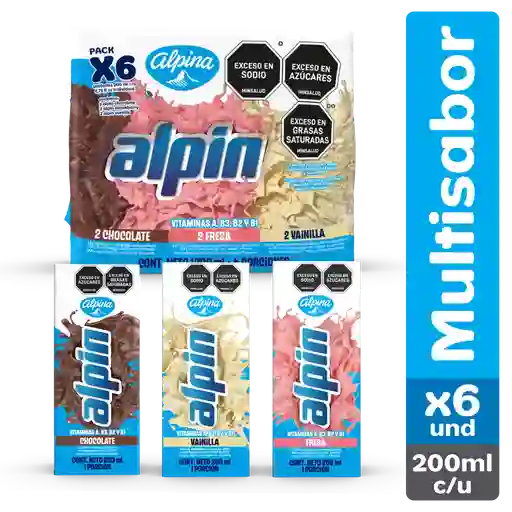 Bebida Alpin Surtido 6x200