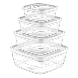 Hermético Cuadrado X4piezas Cotidiana