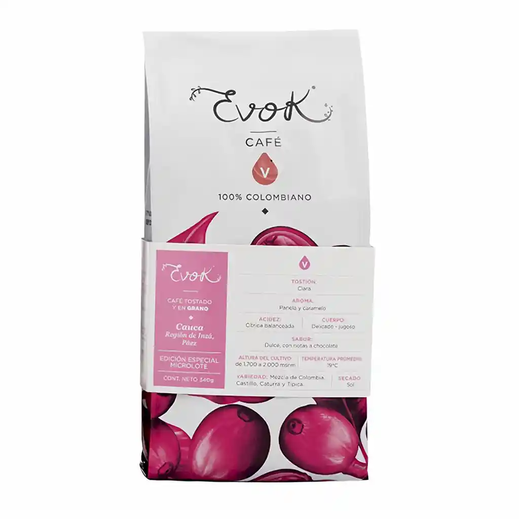 Evok Café de Grano Tostado Cauca