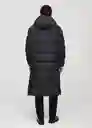 Abrigo Anorak Turino Antracita Talla L Hombre Mango