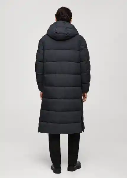 Abrigo Anorak Turino Antracita Talla L Hombre Mango