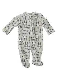 Pijama Enteriza En Flanel Bebé 3/6 Meses - Neutro