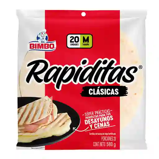 Tortillas Bimbo Rapiditas Clásicas 20p 580g
