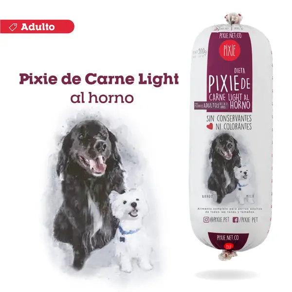 Pixie Carne Light Adultos 500g