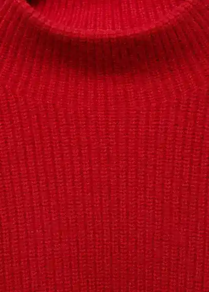 Suéter Jersey Botones Rojo Talla M Mujer Mango