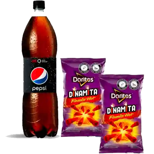 Pepsi Cero 1.5 L + 2x Doritos Flamin Hot