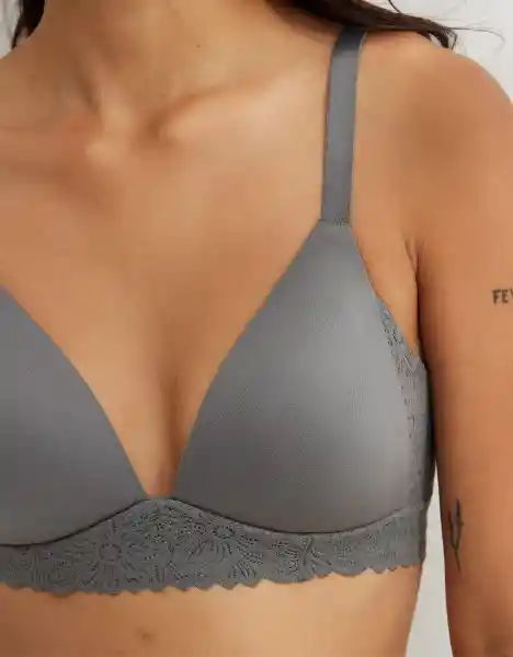 American Eagle Brasier Sunnie Blossom Gris Cáscara Talla 36D