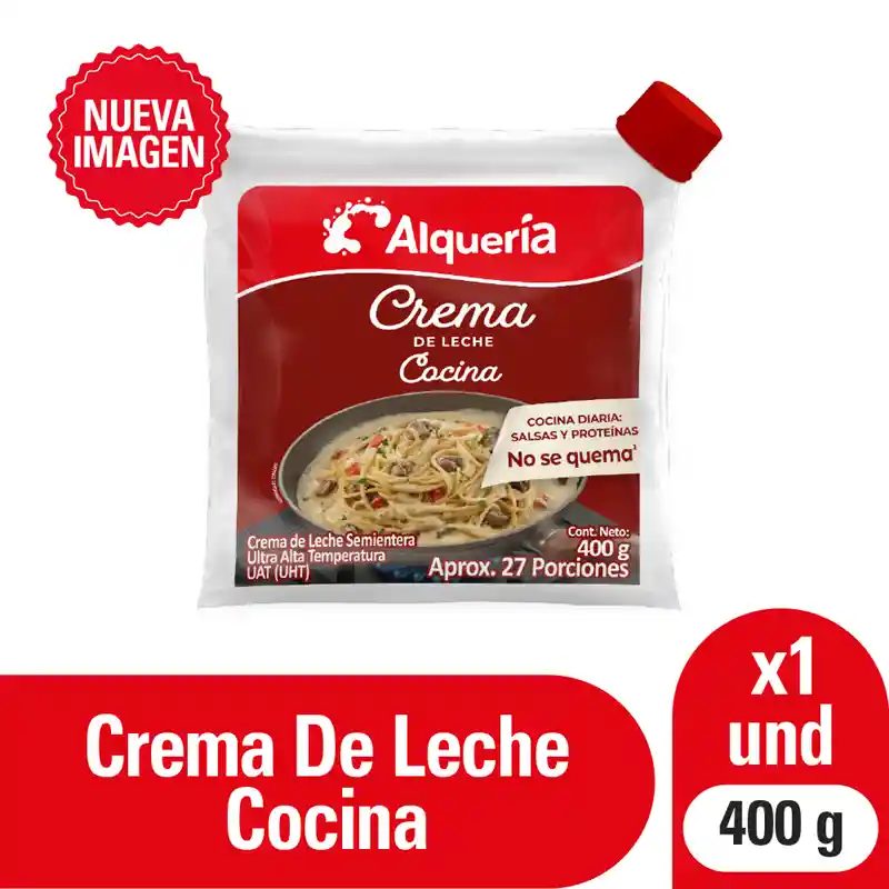 Alqueria Crema Leche Semientera Uat