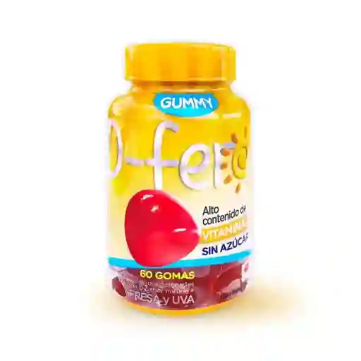 Gummy Suplemento Dietario Vitaminas D en Gomas de Gelatina