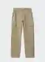 Pantalón Jean New Cargo Khaki Talla 44 Mujer Mango