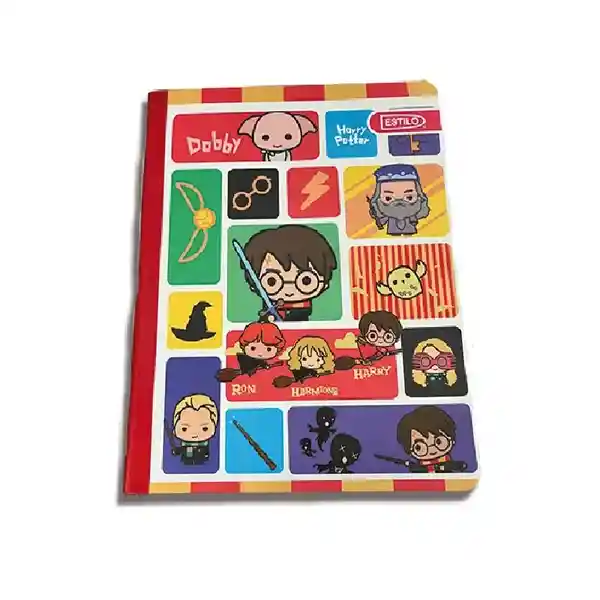 Estilo Cuaderno Cosido 100 Hojas Cuadros Pasta Dura Harry Potter