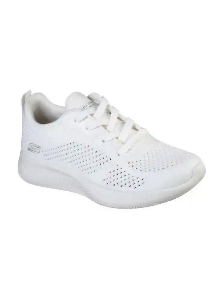 Skechers Tenis Mujer Bob Squad 2 Color Blanco Talla 8 117018WHT