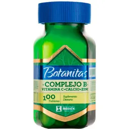 Botanitas Complejo B más Vitamina C + Calcio y Zinc 