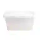 Caja Organizadora Rueda Transparente Color Blanca
