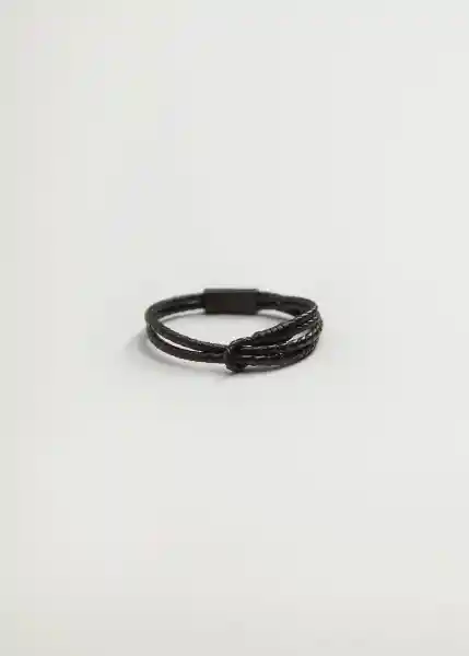 Pulsera Hook Negro Talla 99 Hombre Mango