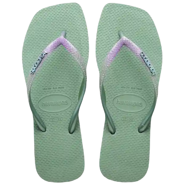 Sandalias Slim Square Glitter Arcilla Talla 40 4148102 Havaianas