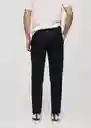Pantalón Dublino Navy Talla 38 Hombre Mango