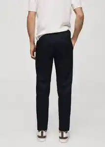 Pantalón Dublino Navy Talla 38 Hombre Mango