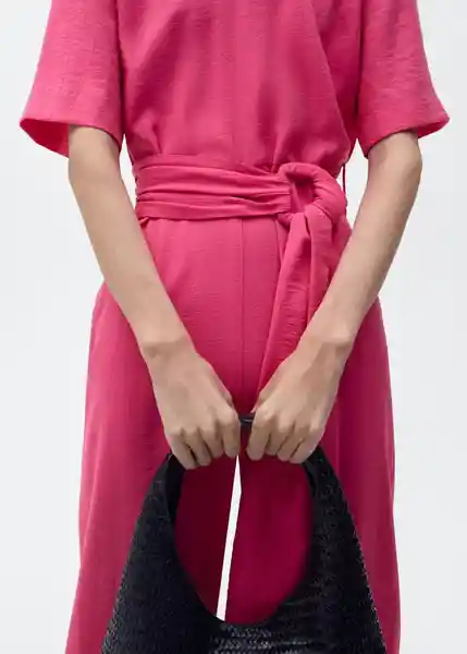 Enterizo Mono Japo Fucsia Talla M Mujer Mango