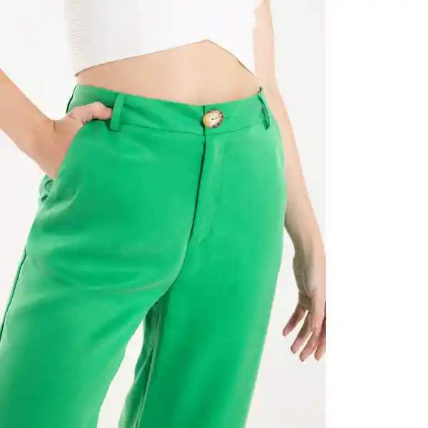 Pantalón Diez Mujer Verde Antioquia Oscuro 10 532E322 Naf Naf