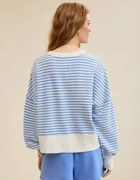 Buzos Aerie Azul Talla Medium 3607867 American Eagle