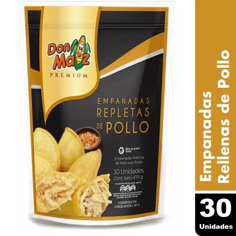 Empanadas Don Maiz De Pollo 30 Unidades. 675 G.