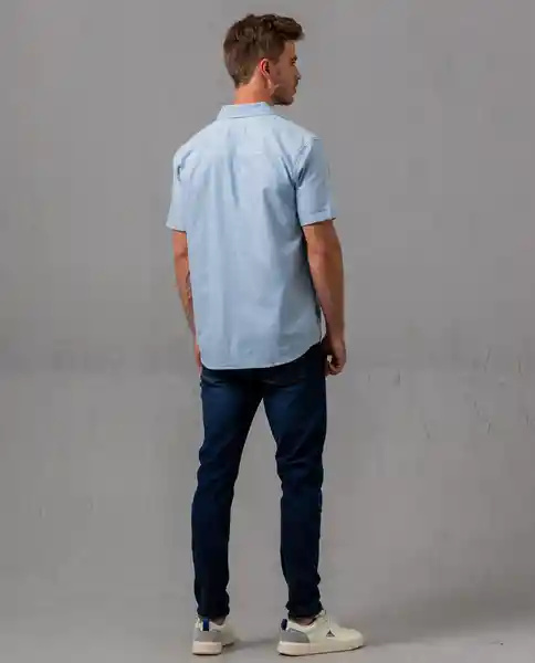 Camisa Hombre Color Azul Talla M Rifle